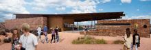 Rendering of the new Horseshoe Bend visitor center