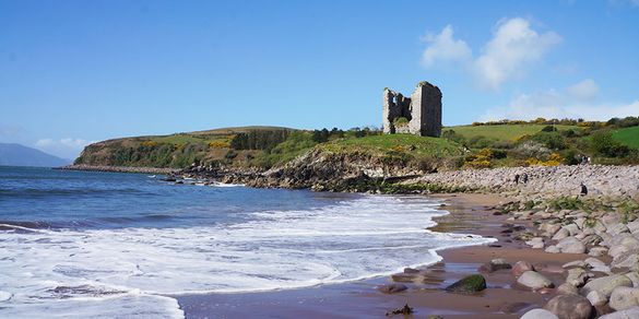 Minard Castle, on the Dingle Way, Kerry Camino
