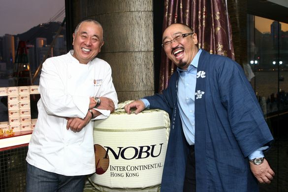 Chef Nobu Matsuhisa with Mr Fumio Hazu Chef Nobu Matsuhisa with Mr Fumio Hazu