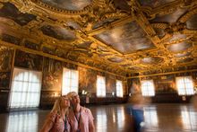 Guests enjoying a private tour of the Doge's Palace in Venice on the Ultimate Italy itinerary