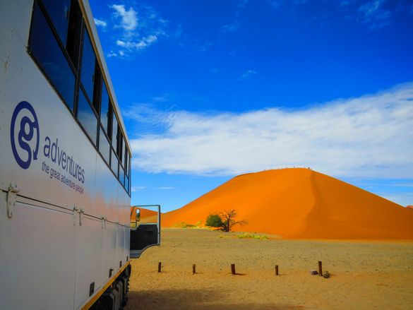 On tour in Namibia with G Adventures.