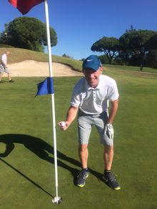 Mike Kelly makes a hole-in-one at Vale do Lobo