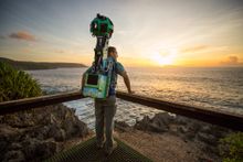 Google Trekker on Christmas Island - Martin Point Sunset
