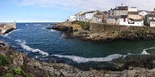 Rinlo village and harbour, on the Ruta do Cantabrico, Galicia