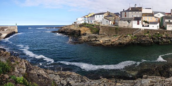 Rinlo village and harbour, on the Ruta do Cantabrico, Galicia