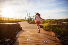 Explore outdoor spaces like the National Arboretum  Canberra's Pod Playground