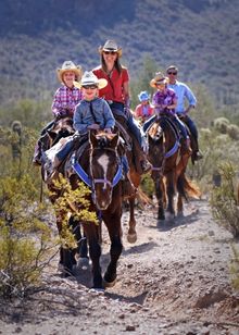White Stallion Guest Ranch, Arizona, family ride
