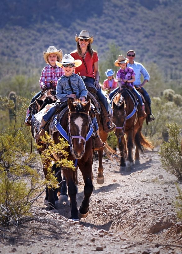 White Stallion Guest Ranch, Arizona, family ride