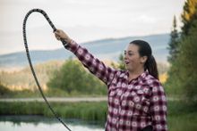 Latigo Deluxe Guest Ranch, Colorado, women's week, whip cracking