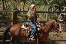Latigo Deluxe Guest Ranch, Colorado, women's week, lasso instruction