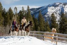 Triple Creek Resort Ranch, Montana, winter riding