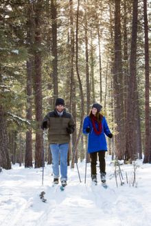 Triple Creek Resort Ranch, Montana, cross country skiing on the ranch