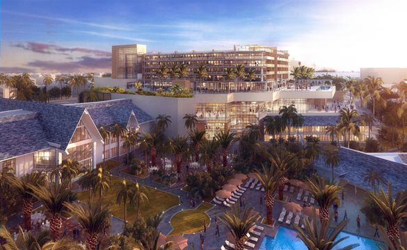 View of new Lanai Tower opening in 2018 at JW Marriott Marco Island