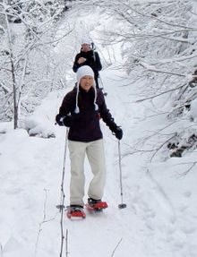 snowshoeing on Oregon's Mount Hood