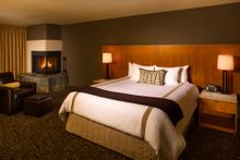 King fireside room at The Resort at the Mountain, Oregon