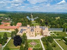 Lednice Chateau drone