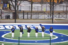 Colts cheerleaders cheer for new football experience