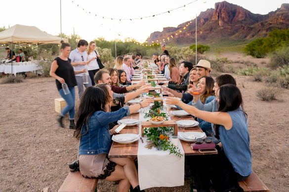 Have a seat at the table in Mesa's desert wilderness.