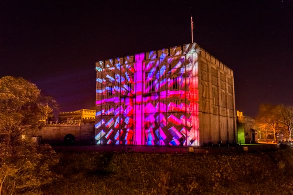 Projection example onto Norwich Castle Projection example onto Norwich Castle