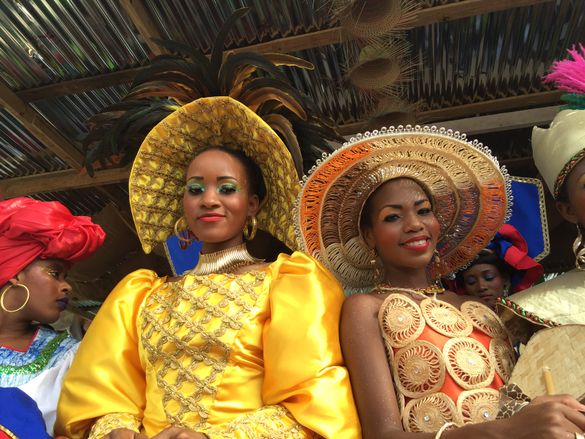 Haitian women celebrate Carnival