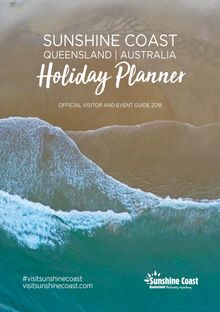 2018 Sunshine Coast Holiday Planner Cover