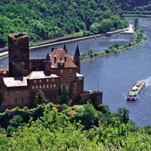 Fred Olsen Cruise Lines' 156-guest river cruise boat Brabant sailing the Rhine
