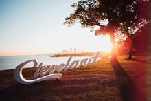 Edgewater Park with Cleveland Script Signe