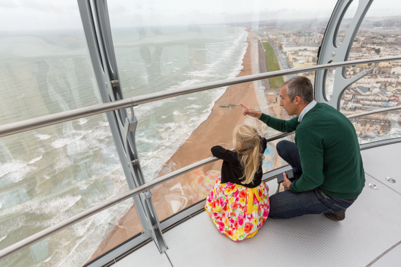 Sharing the view from the British Airways i360 pod Sharing the view from the British Airways i360 pod