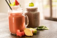 Samples from Bucuti & Tara’s new nourishing smoothie menu include Hydrating, a vitamin A and C and potassium-rich mix of watermelon, strawberry, coconut water and ginger; Antioxidant Power with vitamins A and K and manganese drawn from almond milk, bluebe