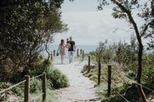 Annette Shepard with her family at Byron Bay