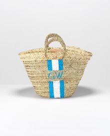 A personalised Rae Feather Beach Basket is just one of the gifts when you book in the Turquoise Holidays Honeymoon Sale