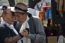 Cheek to cheek in San Telmo, Buenos Aires