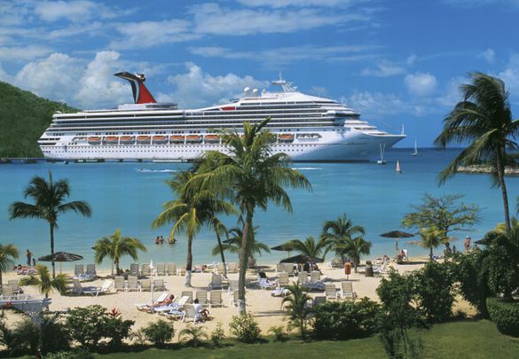 Die Karibik ist das Revier der Carnival Triumph 