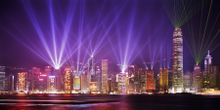The Hong Kong skyline