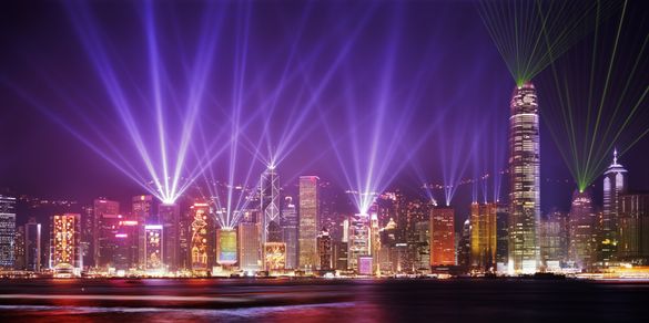 The Hong Kong skyline The Hong Kong skyline
