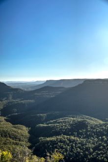 Echo Point lookout Blue Mountains (portrait)