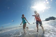Warm sunshine, gentle waves, white-sand in Daytona Beach, FL