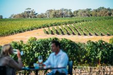 Dining at Wills Domain winery in Margaret River