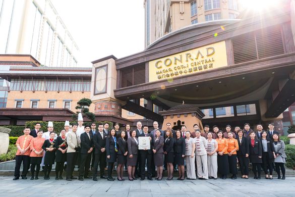 Conrad Macao has been named a Five-Star Hotel for the fourth consecutive year in the official Forbes Travel Guide Star Ratings. Conrad Macao has been named a Five-Star Hotel for the fourth consecutive year in the official Forbes Travel Guide Star Ratings.