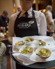 Breakfast canapes by Wheeler's 