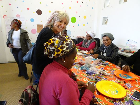 Lucille Sive at eKhaya eKasi Centre in Cape Town