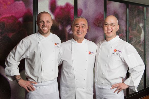 Nobu Matsuhisa with Sean Mell & Kazunari Araki