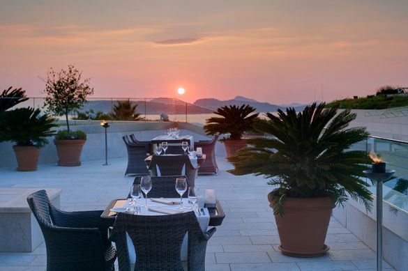 Spectacular sunsets over the Adriatic coast from Valamar Lacroma Dubrovnik