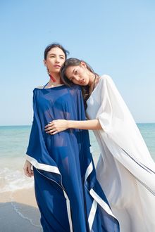 Blue & White Kaftan 
