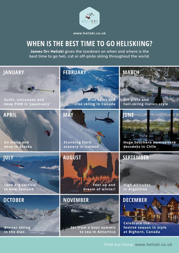 James Orr Heliski Calendar 2018