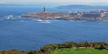 A Coruña Bay on the Camino Ingles, the English Camino route