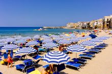 Cefalu beach