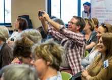 Audience in the keynote address, 2017 Big Sky Festival