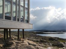 Sunlight on Fogo Island Inn