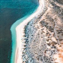 WA's Ningaloo Reef and Cape Range National Park as seen form the air